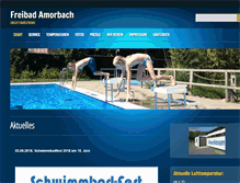 Tablet Screenshot of freibad-amorbach.de